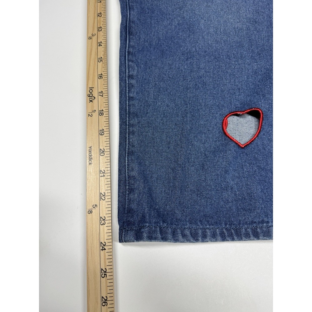 Shiny‎ By Nature Heart Cut Out Jeans 3XL Medium Wash - Picture 10 of 16